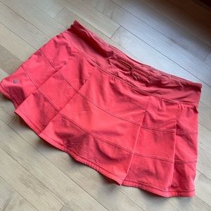 Coral lululemon tennis skirt